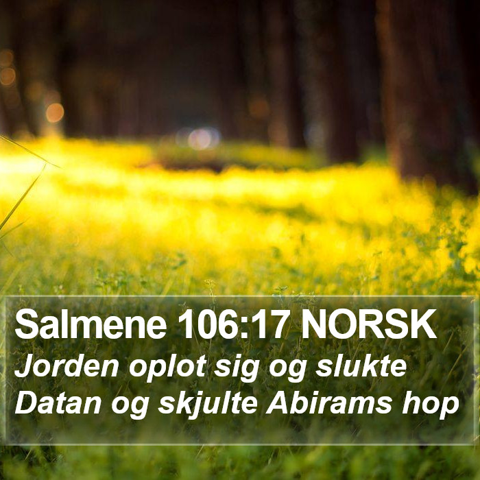 Salmene 106:17 NORSK Bible Study