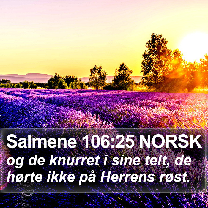 Salmene 106:25 NORSK Bible Study