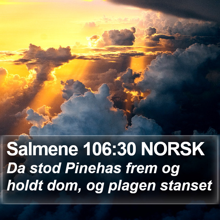 Salmene 106:30 NORSK Bible Study