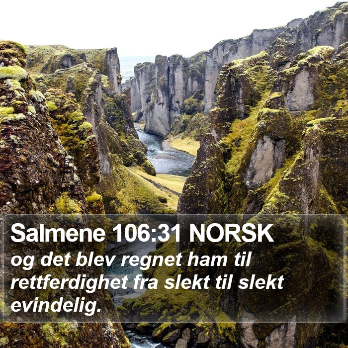 Salmene 106:31 NORSK Bible Study