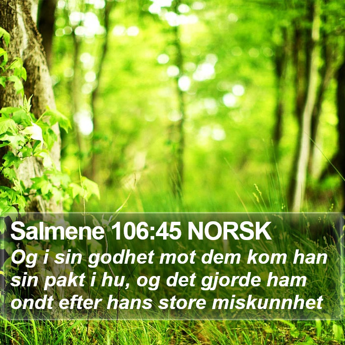 Salmene 106:45 NORSK Bible Study