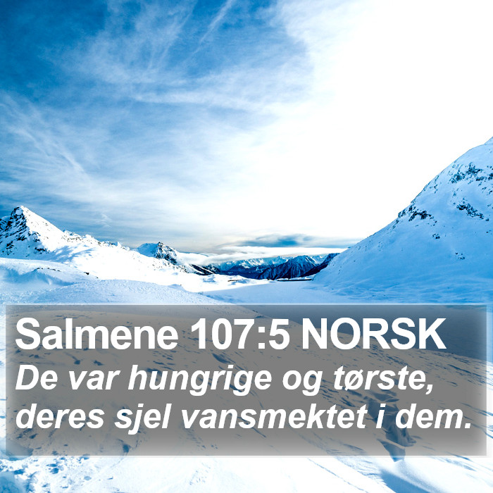 Salmene 107:5 NORSK Bible Study