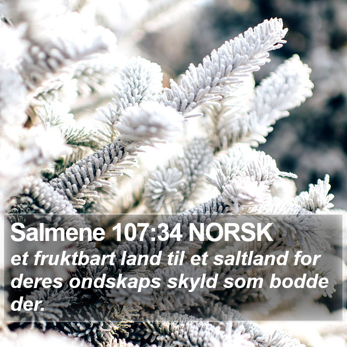 Salmene 107:34 NORSK Bible Study