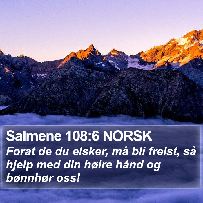 Salmene 108:6 NORSK Bible Study