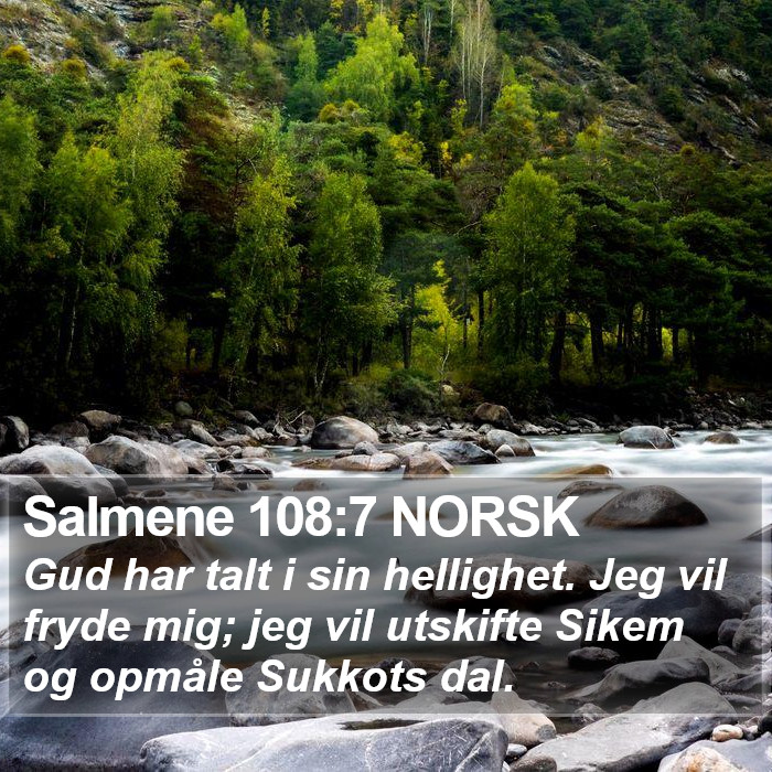 Salmene 108:7 NORSK Bible Study