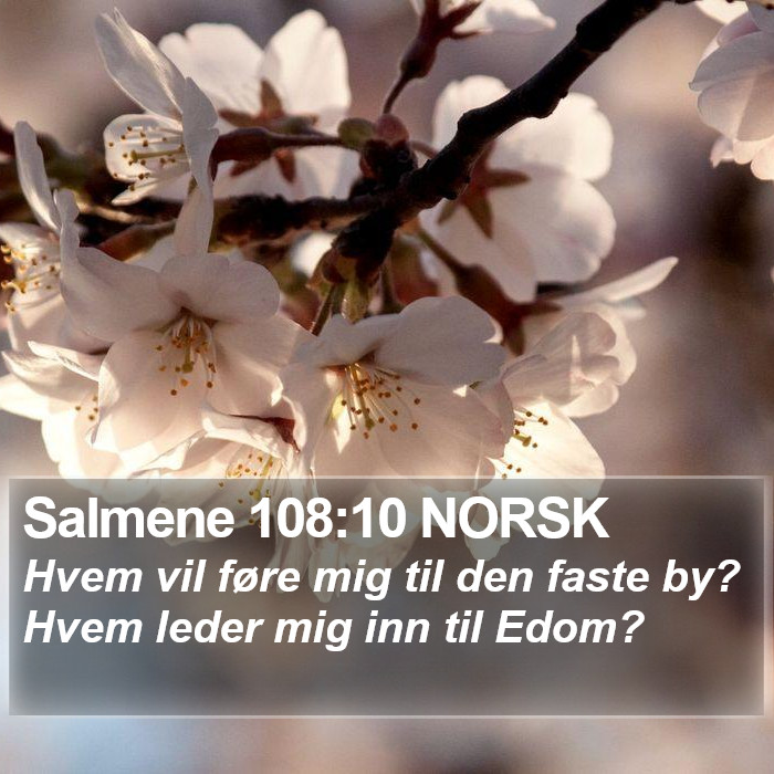 Salmene 108:10 NORSK Bible Study