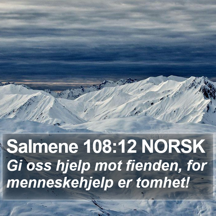 Salmene 108:12 NORSK Bible Study