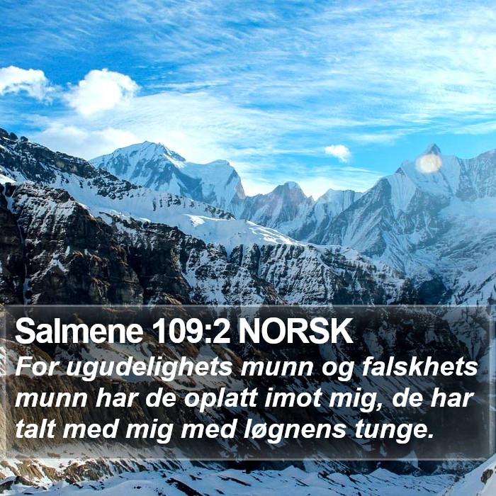 Salmene 109:2 NORSK Bible Study