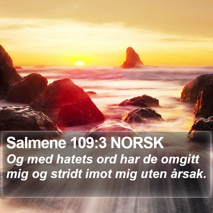 Salmene 109:3 NORSK Bible Study