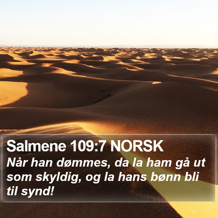 Salmene 109:7 NORSK Bible Study