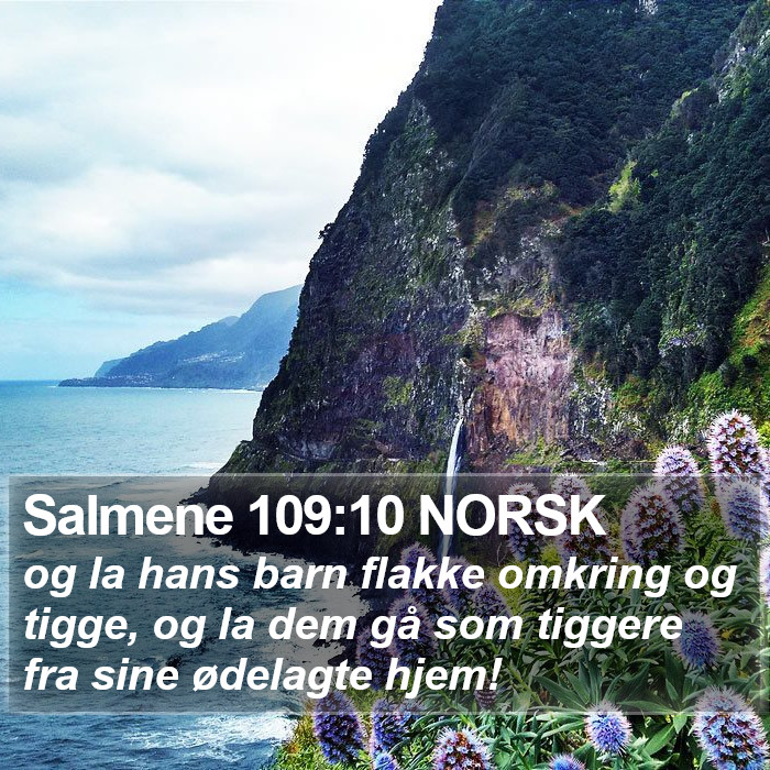 Salmene 109:10 NORSK Bible Study