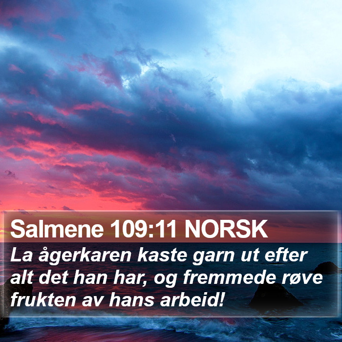 Salmene 109:11 NORSK Bible Study