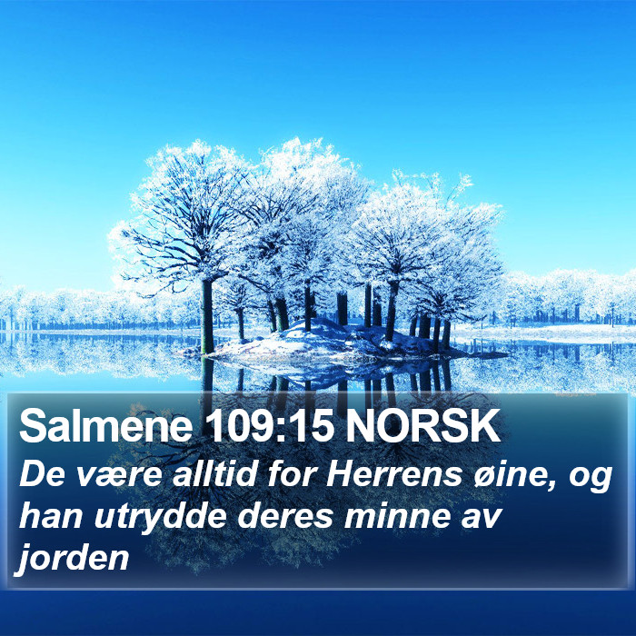 Salmene 109:15 NORSK Bible Study