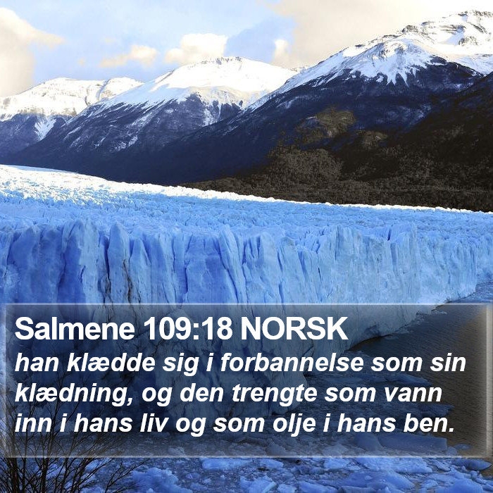 Salmene 109:18 NORSK Bible Study