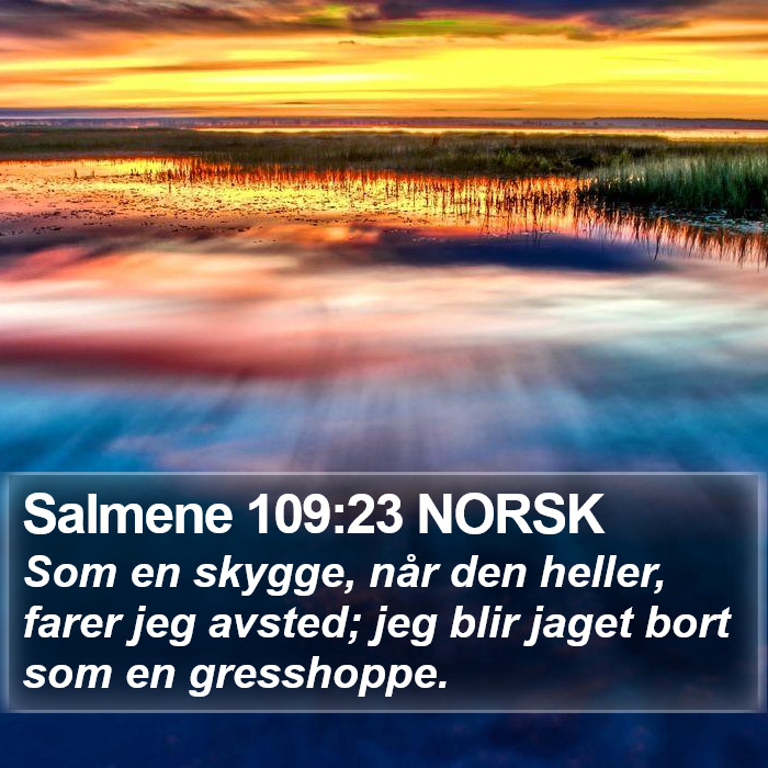 Salmene 109:23 NORSK Bible Study