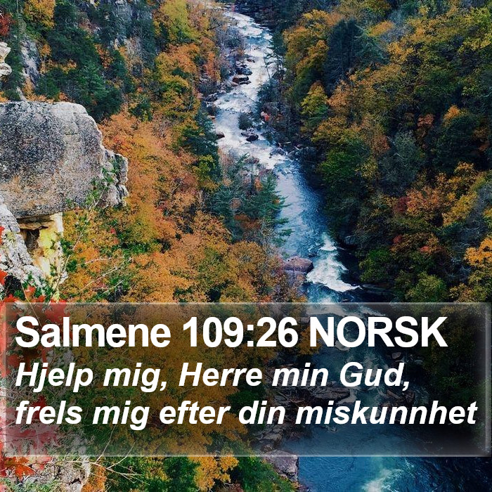 Salmene 109:26 NORSK Bible Study