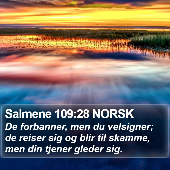 Salmene 109:28 NORSK Bible Study