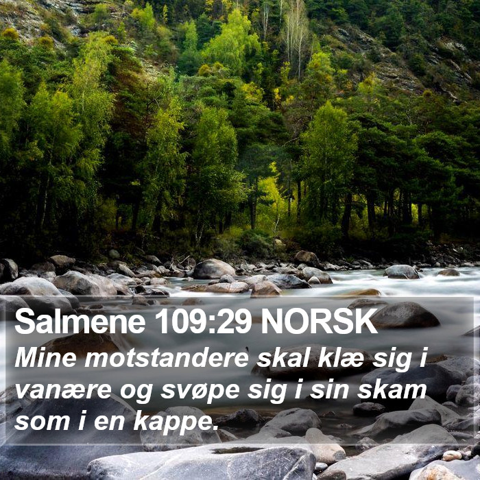 Salmene 109:29 NORSK Bible Study