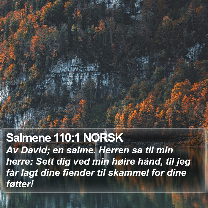 Salmene 110:1 NORSK Bible Study