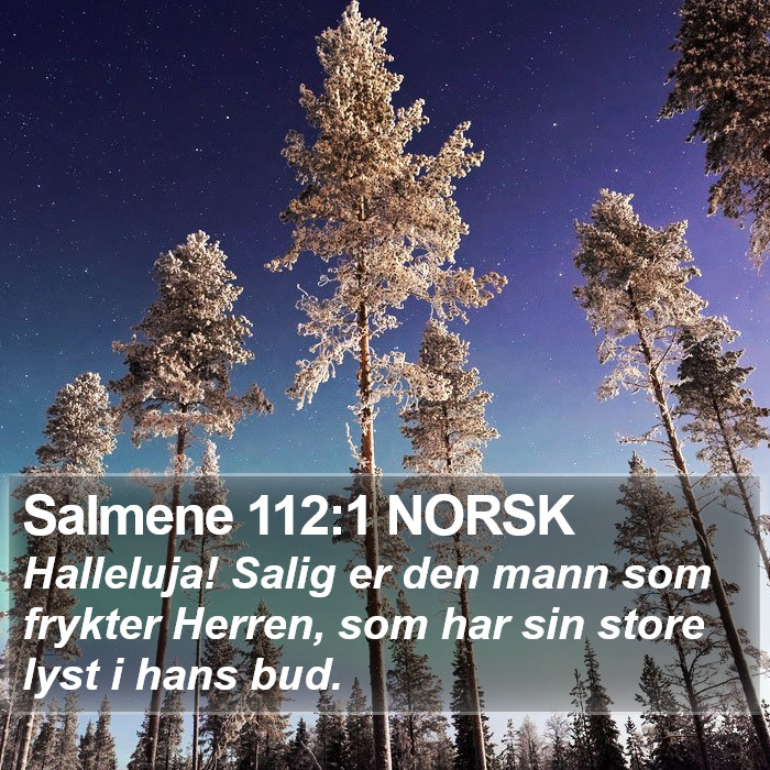 Salmene 112:1 NORSK Bible Study