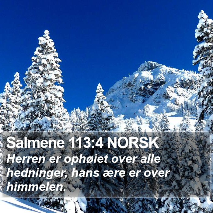 Salmene 113:4 NORSK Bible Study