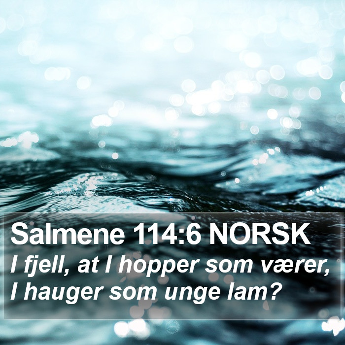 Salmene 114:6 NORSK Bible Study