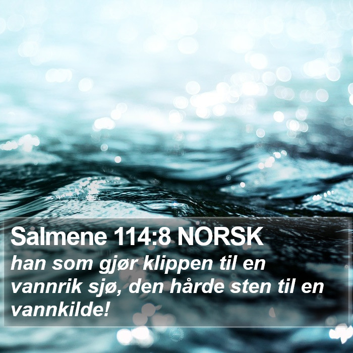 Salmene 114:8 NORSK Bible Study