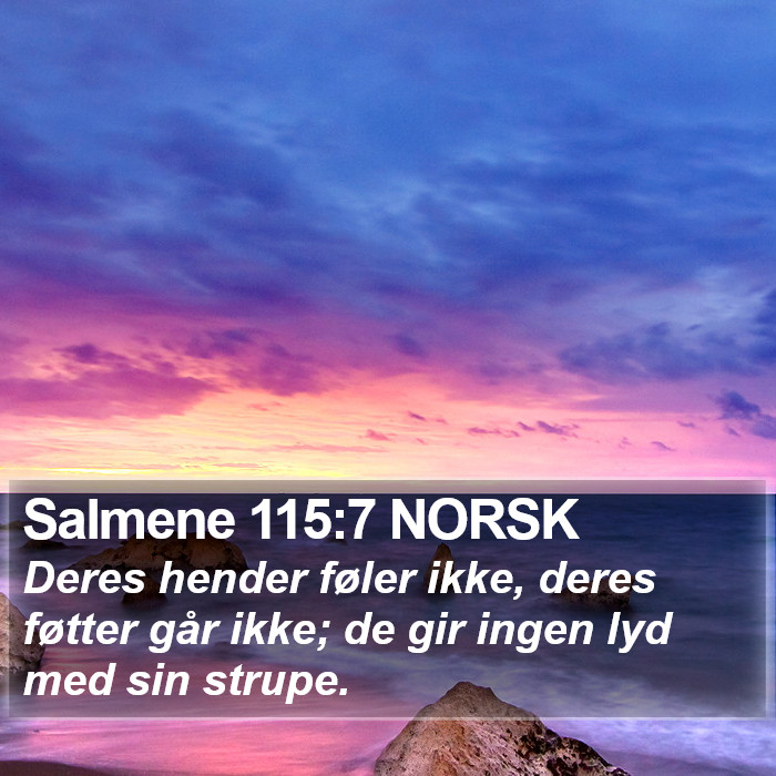 Salmene 115:7 NORSK Bible Study