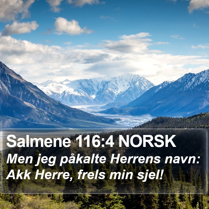 Salmene 116:4 NORSK Bible Study