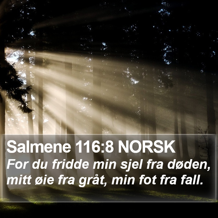 Salmene 116:8 NORSK Bible Study