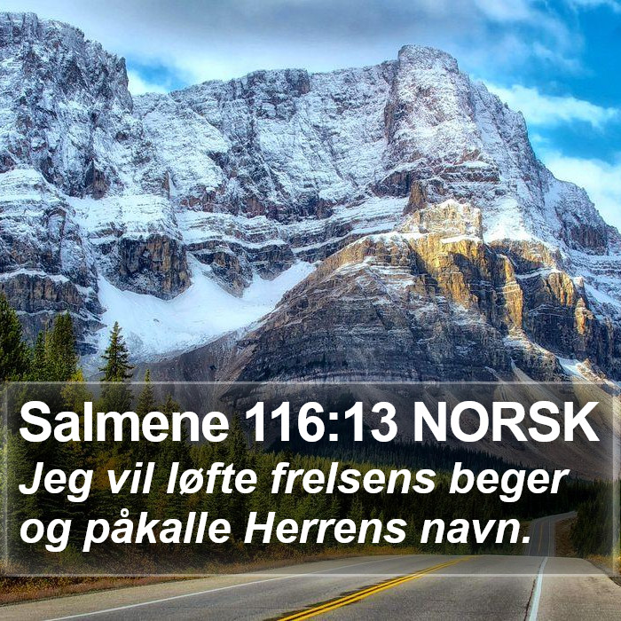 Salmene 116:13 NORSK Bible Study