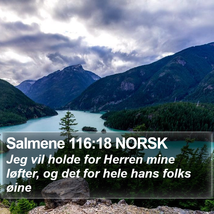 Salmene 116:18 NORSK Bible Study