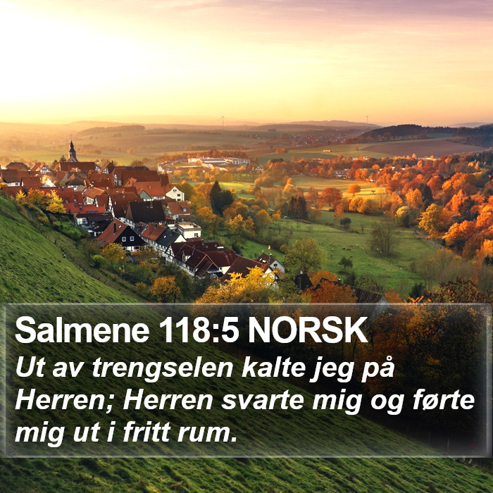 Salmene 118:5 NORSK Bible Study