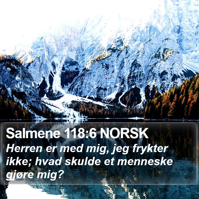 Salmene 118:6 NORSK Bible Study