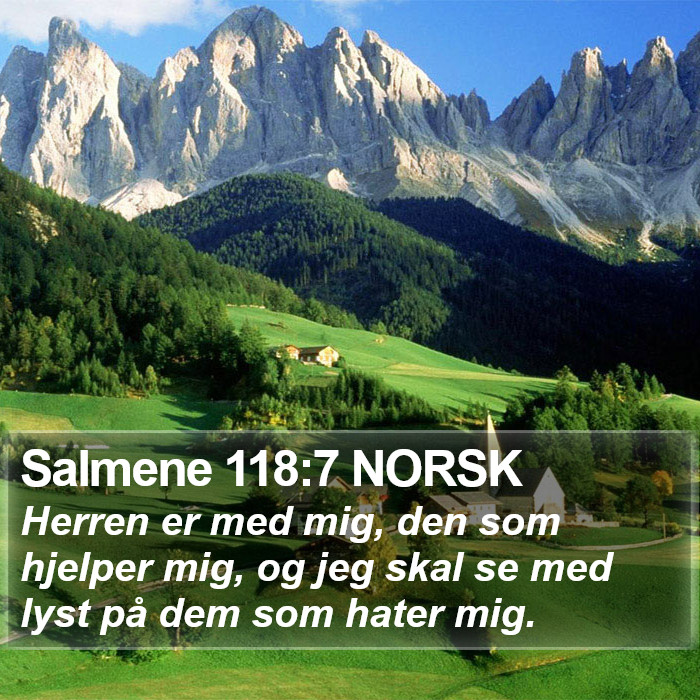 Salmene 118:7 NORSK Bible Study