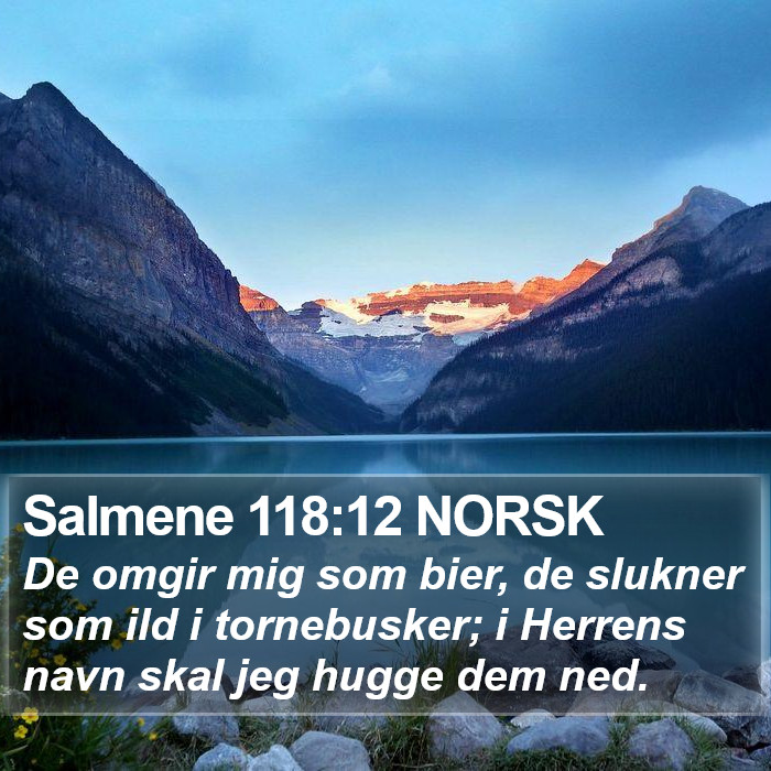 Salmene 118:12 NORSK Bible Study