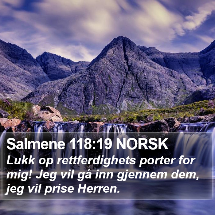 Salmene 118:19 NORSK Bible Study