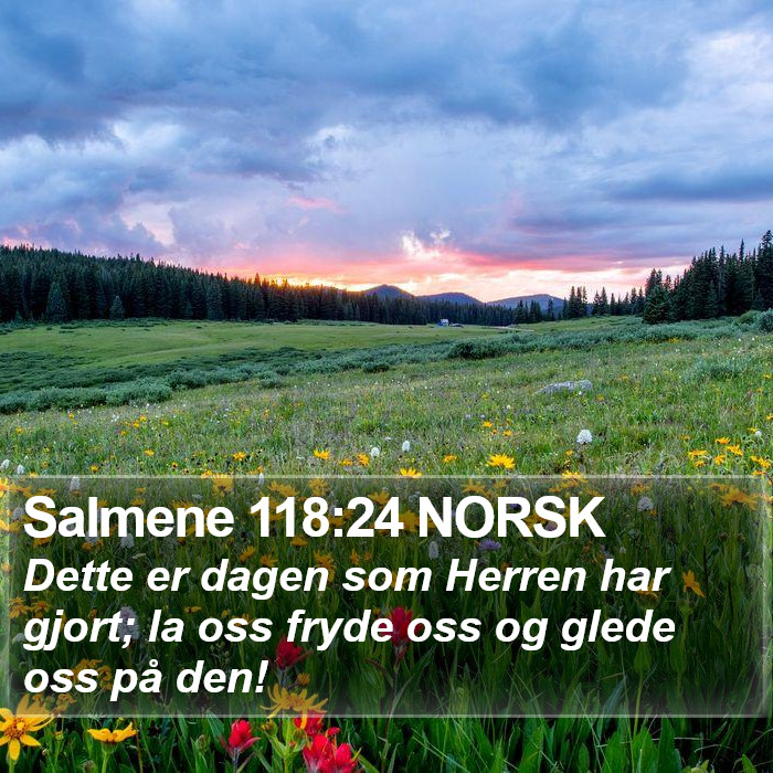 Salmene 118:24 NORSK Bible Study