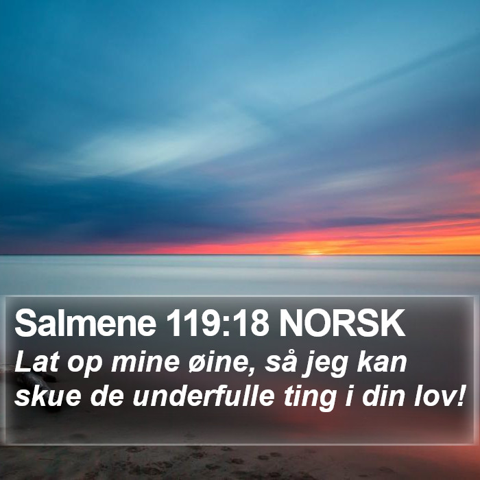 Salmene 119:18 NORSK Bible Study