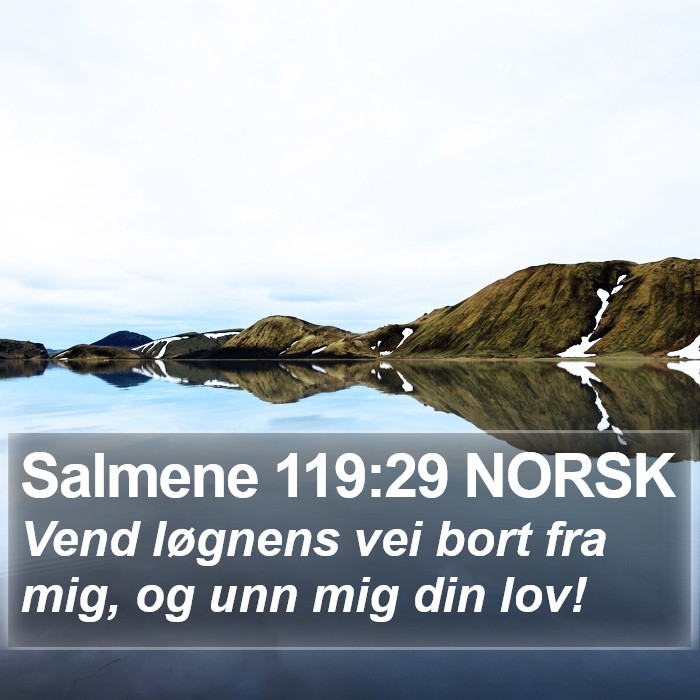 Salmene 119:29 NORSK Bible Study