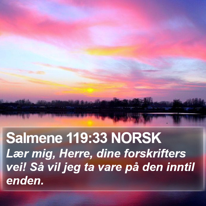 Salmene 119:33 NORSK Bible Study