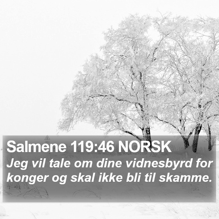 Salmene 119:46 NORSK Bible Study