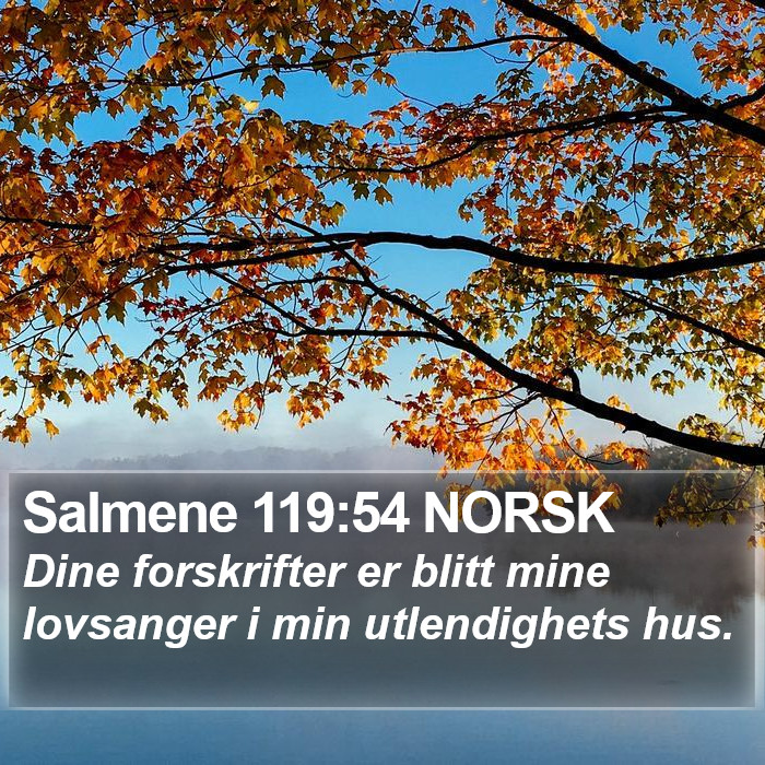 Salmene 119:54 NORSK Bible Study