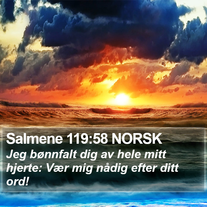 Salmene 119:58 NORSK Bible Study