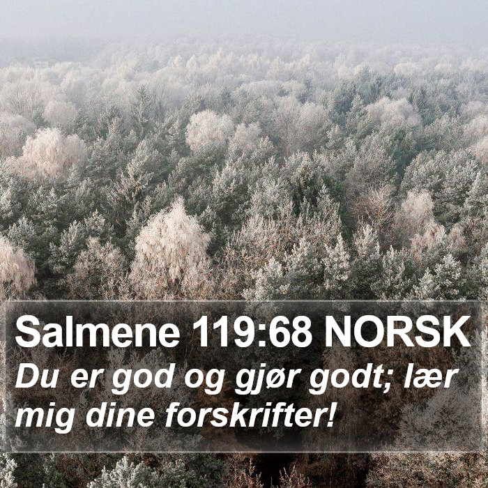 Salmene 119:68 NORSK Bible Study