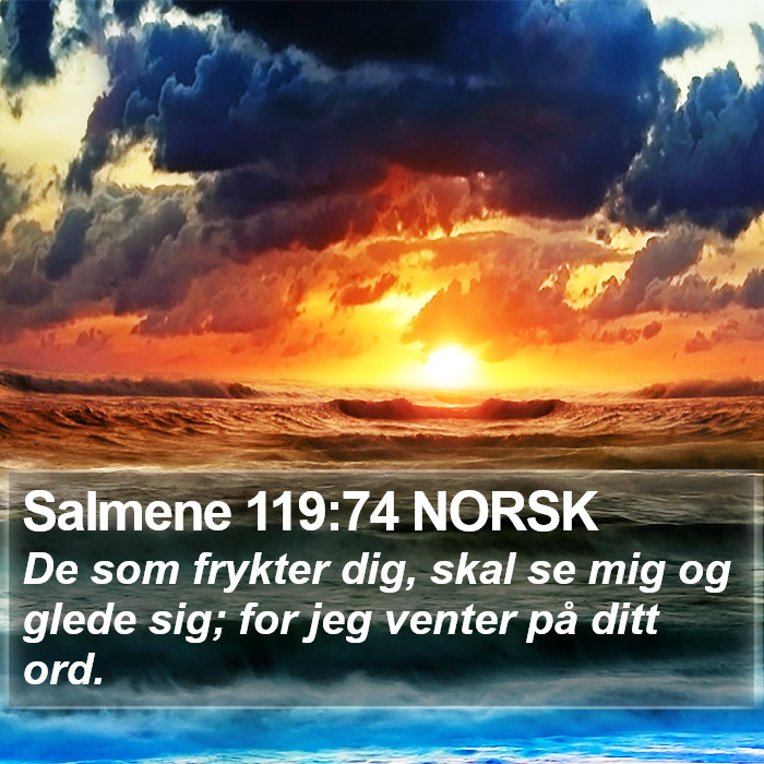 Salmene 119:74 NORSK Bible Study