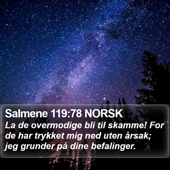 Salmene 119:78 NORSK Bible Study