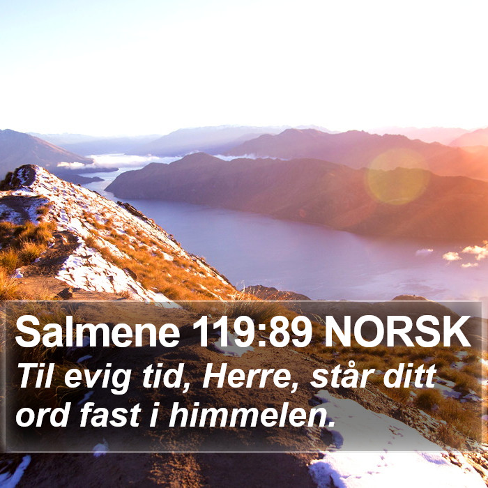 Salmene 119:89 NORSK Bible Study