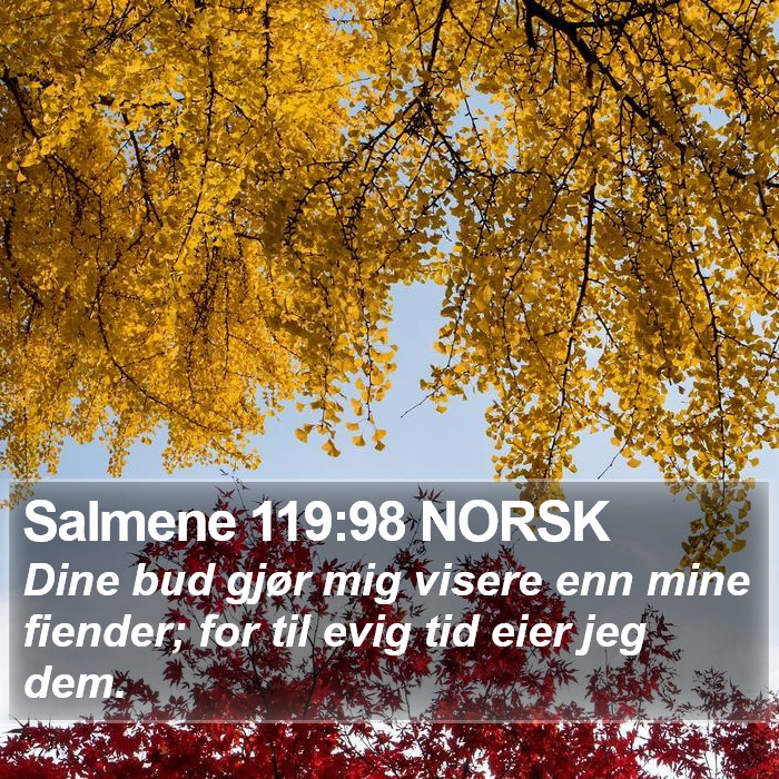 Salmene 119:98 NORSK Bible Study