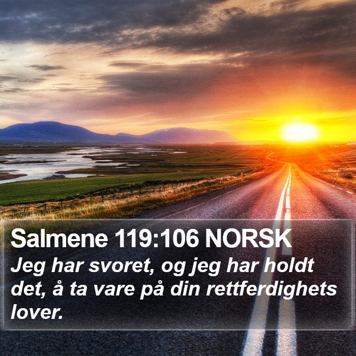 Salmene 119:106 NORSK Bible Study